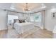 Bright main bedroom features a tray ceiling, large windows, and an ensuite bathroom at 1705 Ezra Church Nw Dr, Atlanta, GA 30314