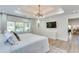 Bright main bedroom features a tray ceiling, large windows, and an ensuite bathroom at 1705 Ezra Church Nw Dr, Atlanta, GA 30314