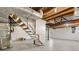 Spacious basement featuring painted floor and exposed ceiling with metal ductwork at 220 Hobnail Se Ct, Marietta, GA 30067