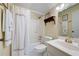 Cozy bathroom with a shower-tub combo and bright vanity area at 3727 Cline Se Dr, Smyrna, GA 30082