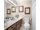 Bathroom with framed art, a large vanity, and good lighting at 3727 Cline Se Dr, Smyrna, GA 30082