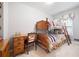 bedroom featuring bunk beds, a desk, and floral accents at 3727 Cline Se Dr, Smyrna, GA 30082