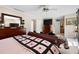 Main bedroom with decorative furnishings and a large bed at 3727 Cline Se Dr, Smyrna, GA 30082