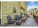 Spacious deck with patio furniture for enjoying outdoor living and relaxation at 626 Oakbourne Way, Woodstock, GA 30188