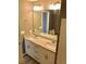 Well-lit bathroom with double vanity, granite countertops, and updated fixtures at 1975 Hoods Fort Nw Cir # 24, Kennesaw, GA 30144