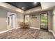 Charming dining area featuring wood-look flooring, and access to the outside at 629 Gold Valley Pass, Canton, GA 30114