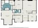 Second floor plan features layout of bedrooms, bathrooms, and walk-in closets at 629 Gold Valley Pass, Canton, GA 30114