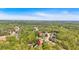 Aerial view of home nestled in a community, highlighted by surrounding lush greenery and mature trees at 7801 Windswept Way, Douglasville, GA 30135