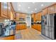 Bright kitchen with stainless steel appliances, beautiful cabinets, and plenty of counter space at 7801 Windswept Way, Douglasville, GA 30135
