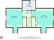 Upper level floorplan showcasing bedrooms, bathroom, and hall layout, highlighting spacious room dimensions at 8132 Union Hill Rd, Canton, GA 30115