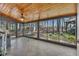 Sunroom featuring wood ceiling and views of backyard at 8132 Union Hill Rd, Canton, GA 30115