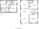 Detailed floor plan showcasing the layout of the home's first and second floors at 1415 Eric Se St, Atlanta, GA 30315