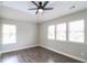 Bedroom with ceiling fan, wood flooring, and natural light at 2331 Bouldercliff Se Way, Atlanta, GA 30316