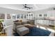 Bright, open-concept living space boasting hardwood floors, modern lighting, and views at 611 King Arnold St, Atlanta, GA 30354