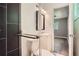 Bathroom with vanity sink, updated fixtures and a view into the bedroom at 1679 Hollyhock Ter, Decatur, GA 30032