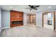 Spacious living room featuring a decorative fireplace and modern flooring at 1679 Hollyhock Ter, Decatur, GA 30032