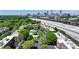 Picturesque aerial view of residences with lush green surroundings and the Atlanta skyline at 791 Wylie Se St # 102, Atlanta, GA 30312