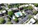 Aerial view of the community pool, landscaping, parking and complex at 791 Wylie Se St # 102, Atlanta, GA 30312