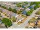 Beautiful aerial view of a residential neighborhood showcases houses with well manicured lawns at 2075 Old Georgian Nw Ter, Atlanta, GA 30318