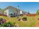 Expansive backyard with a hot tub, patio seating, a hammock, a slide, and blooming flowers at 2075 Old Georgian Nw Ter, Atlanta, GA 30318