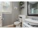 Neat bathroom with white fixtures, and vanity at 2075 Old Georgian Nw Ter, Atlanta, GA 30318