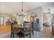 Charming dining room with rustic decor and an open floor plan at 4105 Woodwind Dr, Cumming, GA 30028