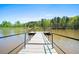Lake Haven community dock overlooking a tranquil lake and lush greenery, perfect for relaxation at 4105 Woodwind Dr, Cumming, GA 30028