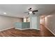 Open-concept living area with modern flooring and neutral wall colors at 5169 Hanover St, Atlanta, GA 30349