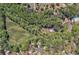 Expansive aerial view of a verdant, partially cleared lot surrounded by mature trees and residential properties at 1819 Yorkshire Dr, Woodstock, GA 30189