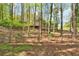 View of the home from wooded area of the backyard showing the expansive lot at 1819 Yorkshire Dr, Woodstock, GA 30189