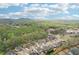 Scenic aerial view of a suburban neighborhood nestled amidst lush greenery and rolling hills at 6060 Country Lake Rd, Cumming, GA 30041