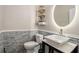 Stylish bathroom features a vessel sink, elegant lighting, and decorative accents at 3076 Nectar Dr, Powder Springs, GA 30127