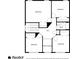 Floor plan of the second floor shows bedrooms, a bathroom, a hall, and an open space below to the first floor at 2181 Poplar Grove Ct, Snellville, GA 30078