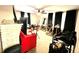 Bedroom with carpet floor, fireplace and large mirror at 635 Sw Queen Sw St, Atlanta, GA 30310