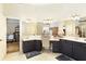 Expansive bathroom suite featuring a double vanity, modern fixtures, and lots of counter and drawer space at 6765 Creek View Ln, Cumming, GA 30041