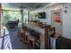 Covered deck with a bar area, perfect for hosting and entertaining at 6765 Creek View Ln, Cumming, GA 30041
