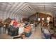 Spacious garage with high ceilings and ample storage for vehicles and projects at 1336 Shirley Dr, Sugar Hill, GA 30518