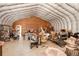 Interior of Quonset hut with ample storage space and an open floor plan at 1336 Shirley Dr, Sugar Hill, GA 30518