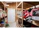 A well-organized storage room or shed, perfect for storing tools and household items at 1336 Shirley Dr, Sugar Hill, GA 30518
