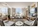 Bright living room featuring hardwood floors, city views, and elegant decor with plush seating at 2479 Peachtree Ne Rd # 1805, Atlanta, GA 30305