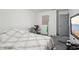 Bedroom featuring carpet floors, white walls, and a door at 415 Clairidge Sw Ln, Lawrenceville, GA 30046