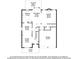 Main level floor plan shows kitchen, living, dining, and garage at 180 Cleburne, Acworth, GA 30101