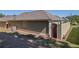 Rear exterior view of the home showcasing siding, a fenced yard, and a patio area at 308 Jessica Way, Canton, GA 30114