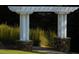 Stone and white wood entrance to the Heritage Trail at 308 Jessica Way, Canton, GA 30114