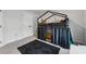 bedroom with bunkbed and gray carpet is a peaceful getaway at 3638 Silvery Way, Powder Springs, GA 30127