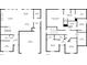 Combined layout of both floors, including the living room, kitchen, bedrooms, and bathrooms at 3638 Silvery Way, Powder Springs, GA 30127