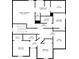 Layout of the second floor featuring the primary bedroom, secondary bedrooms, bathrooms, laundry and closets at 3638 Silvery Way, Powder Springs, GA 30127