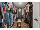 The large walk-in closet has an abundance of hanging and storage space at 3638 Silvery Way, Powder Springs, GA 30127