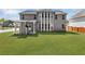 Backyard featuring a covered porch and a spacious lawn at 2603 Dayview Ln, Atlanta, GA 30331