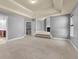 Spacious carpeted living room with high ceilings and fireplace at 2603 Dayview Ln, Atlanta, GA 30331